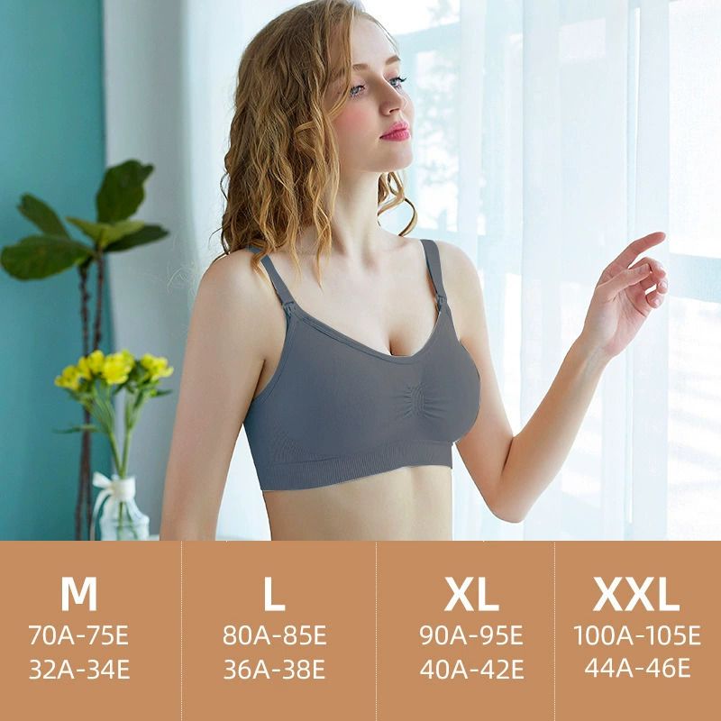 High Quality Plus Size Nursing Bra Breathable Women Breastfeeding Underwear Seamless Maternity Bra Push Up