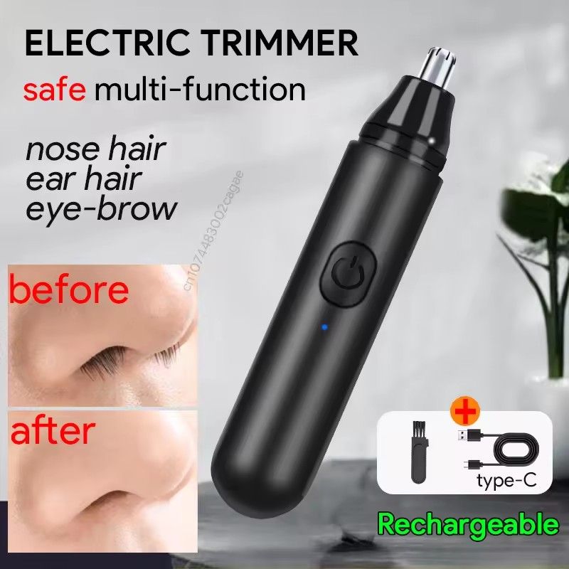 Electric Nose Hair Trimmer For Men Battery Model Trimming Nose Hair Women Nostrils Trim The Hair Scissors Nasal Hair Knife