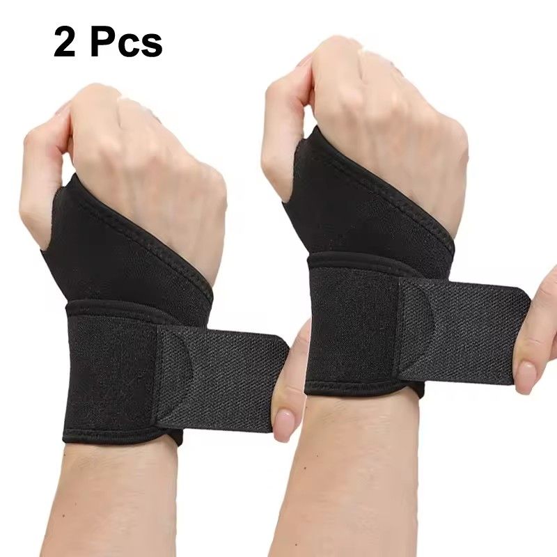 【Clearance Sale】2pcs/pack Adjustable Wrist Brace Perfect for Women & Men Support Wrap Strap Hand Carpal Tunnel Brace Fitness Suitable Both Right Left Hand