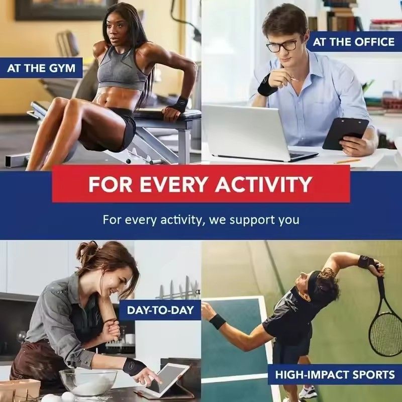 【Clearance Sale】2pcs/pack Adjustable Wrist Brace Perfect for Women & Men Support Wrap Strap Hand Carpal Tunnel Brace Fitness Suitable Both Right Left Hand