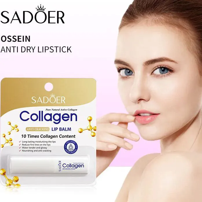 Sadoer Collagen lip balm - Hydrating, Soothing, Long-Lasting Protection, All-Season Protection