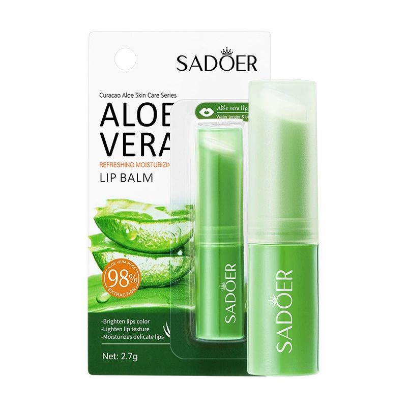 Sadoer 98% Aloe Vera Lip Balm - Hydrating, Moisturizing, Natural, Dry Skin