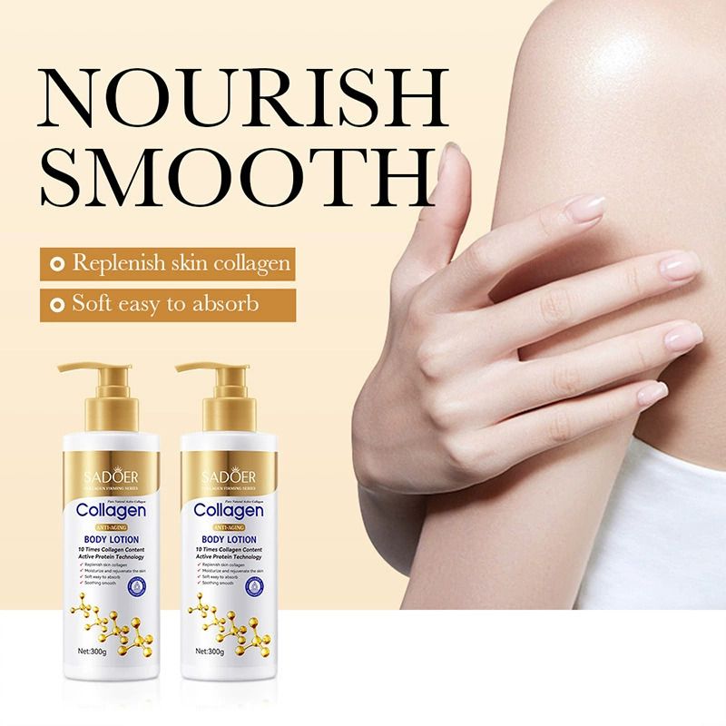 Skin Care Body Lotion Collagen Anti Wrinkle Moisturizing Hydrating Whitening Cream Brightening Smooth Anti Aging Nourish