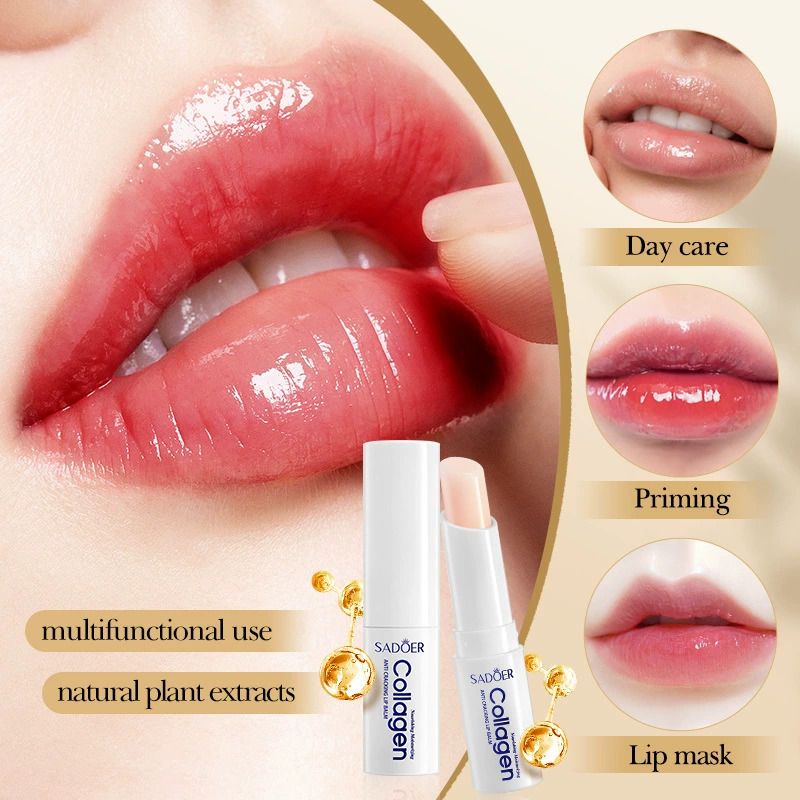 3 Pieces, Collagen Face Serum +  Hand Cream+ Lip Balm for Face Brightening, Anti Wrinkles, Anti Aging, Moisturizing, Fade Dark Marks and Collagen Replenish