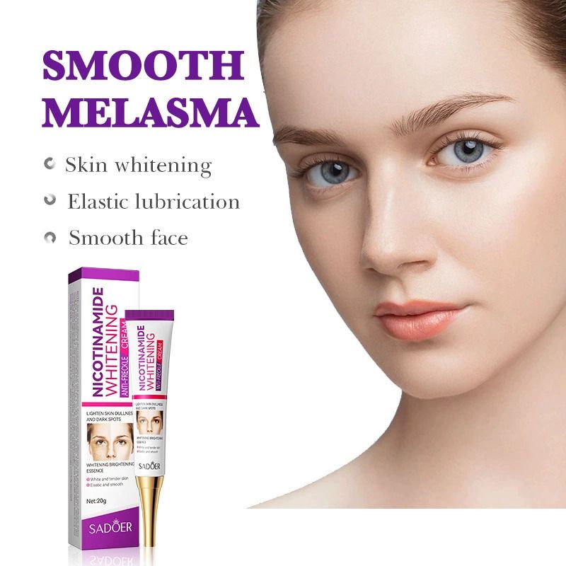 3pcs SADOER Anti-Freckle Set : Nicotinamide Whitening Cleanser + Anti-Freckle Essence + Anti-Freckle Cream for Dark Spot Removal Faical Moisturizing Nourishing Hydrating Firming