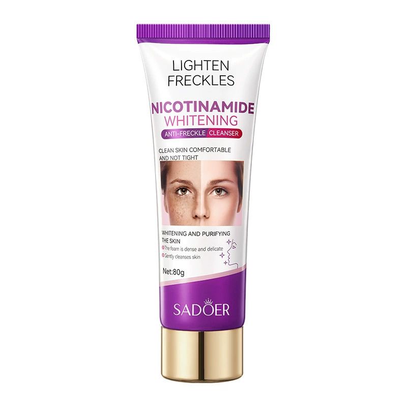 3pcs SADOER Anti-Freckle Set : Nicotinamide Whitening Cleanser + Anti-Freckle Essence + Anti-Freckle Cream for Dark Spot Removal Faical Moisturizing Nourishing Hydrating Firming