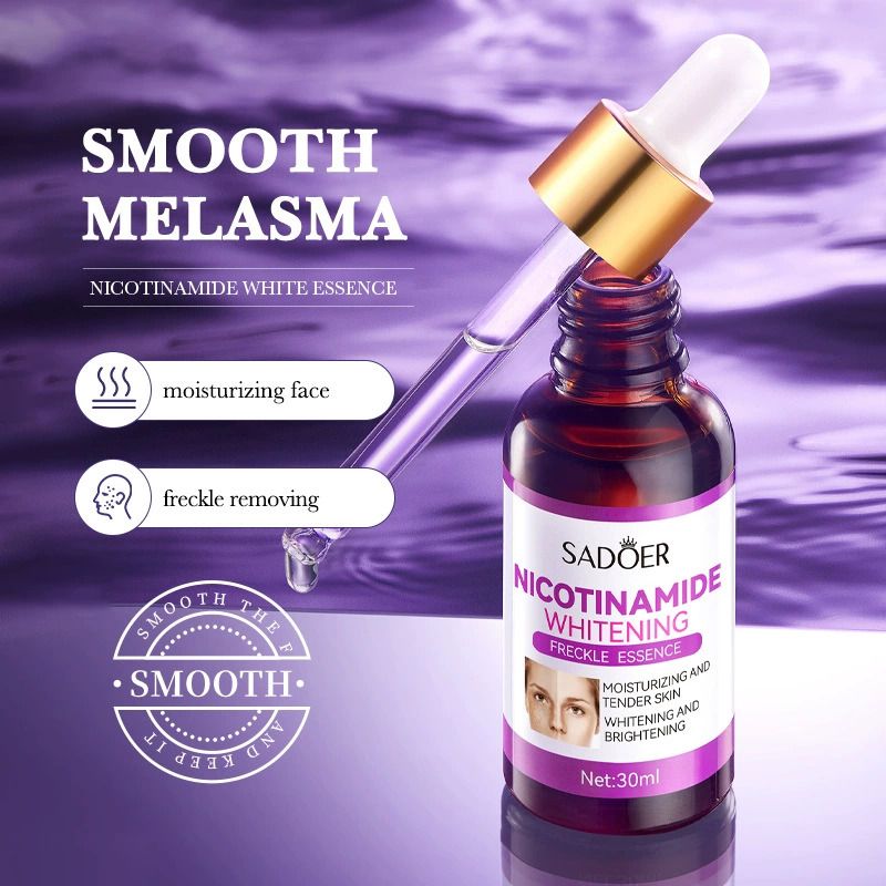 3pcs SADOER Anti-Freckle Set : Nicotinamide Whitening Cleanser + Anti-Freckle Essence + Anti-Freckle Cream for Dark Spot Removal Faical Moisturizing Nourishing Hydrating Firming