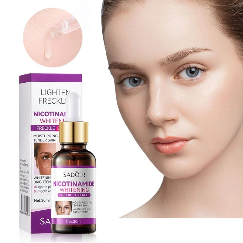 3pcs SADOER Anti-Freckle Set : Nicotinamide Whitening Cleanser + Anti-Freckle Essence + Anti-Freckle Cream for Dark Spot Removal Faical Moisturizing Nourishing Hydrating Firming
