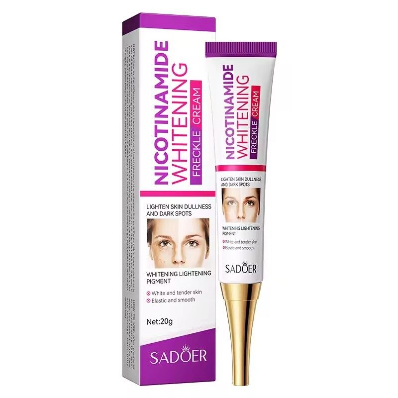 3pcs SADOER Anti-Freckle Set : Nicotinamide Whitening Cleanser + Anti-Freckle Essence + Anti-Freckle Cream for Dark Spot Removal Faical Moisturizing Nourishing Hydrating Firming