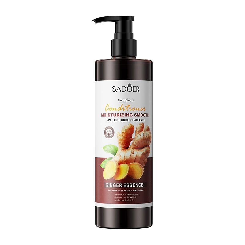 2PCS SADOER Ginger Hair Care Set: Shampoo+ Conditioner,  Reduces Dryness, Bifurcation & Coarseness, Leaving Hair Elastic & Shiny