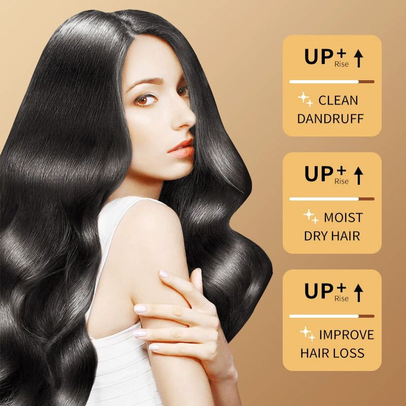 2PCS SADOER Ginger Hair Care Set: Shampoo+ Conditioner,  Reduces Dryness, Bifurcation & Coarseness, Leaving Hair Elastic & Shiny