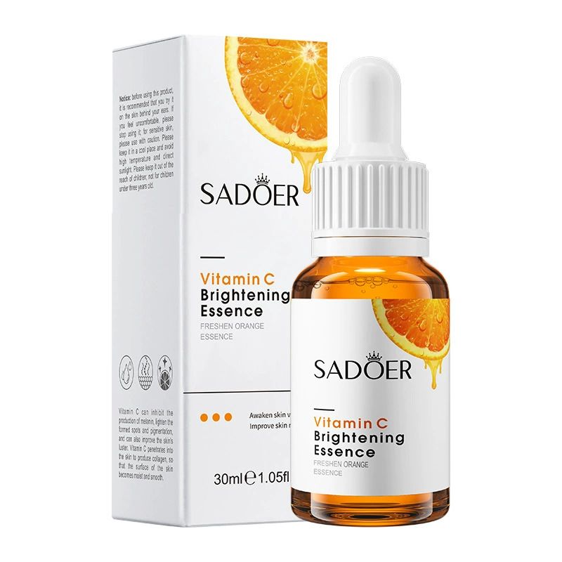 SADOER 3Pcs Essence & Serums ：Vitamin C Essence +Turmeric Serum + Collagen Face Serum ，for Skin Care Moisturizing Anti -Wrinkle Anti- Aging Skin Care Deep Hydration Fade Acne Mark