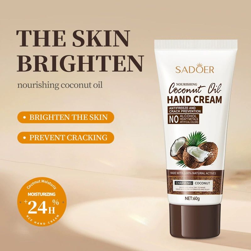 2Pcs Hand Creams Set: Coconut+ Collagen for Moisturizing Anti-wrinkle Nourishing Anti-drying Whitening Skin Care Cracked Repairing Products Hand Creams