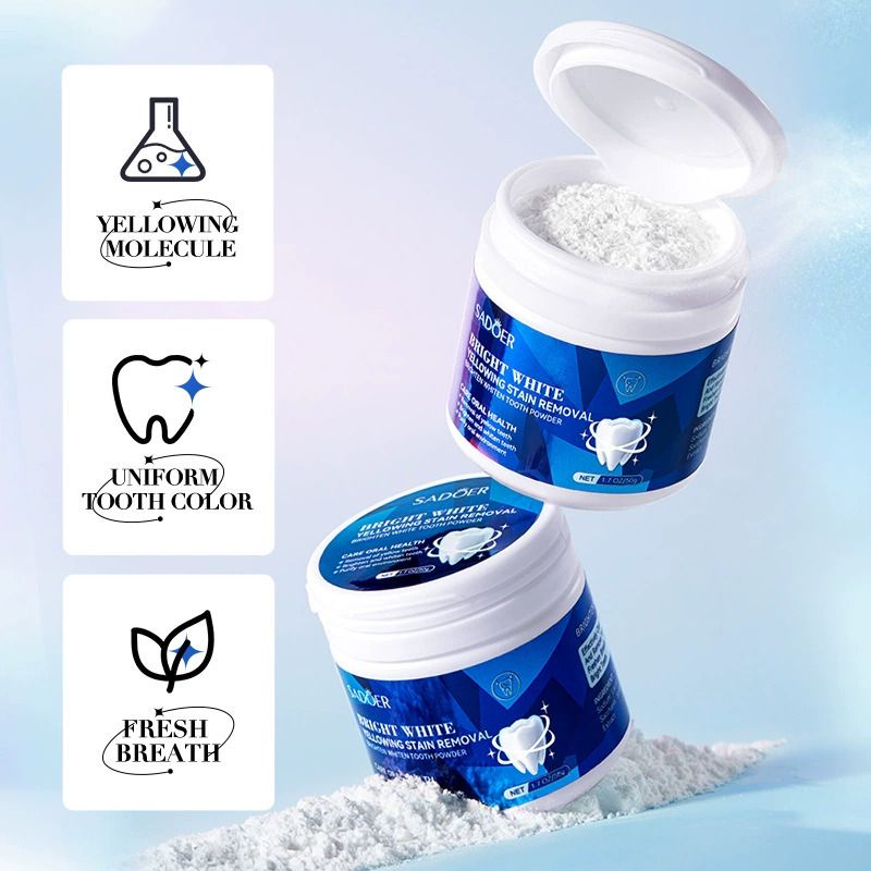 Teeth Powder Brightening Yellow Teeth Remove Stain Cleaning Oral Hygiene Fresh Breath Dental Gum Care WhiteningTooth