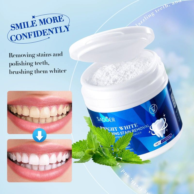 Teeth Powder Brightening Yellow Teeth Remove Stain Cleaning Oral Hygiene Fresh Breath Dental Gum Care WhiteningTooth