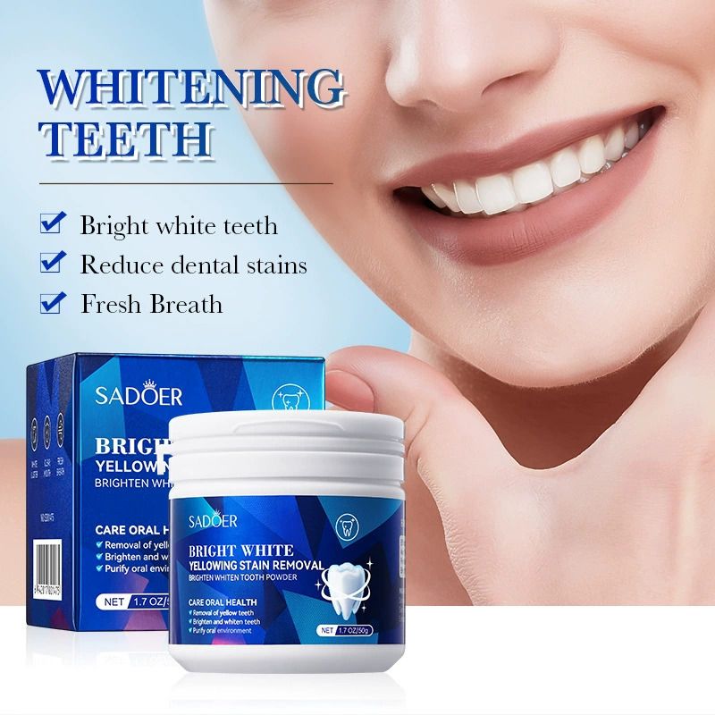 Teeth Powder Brightening Yellow Teeth Remove Stain Cleaning Oral Hygiene Fresh Breath Dental Gum Care WhiteningTooth