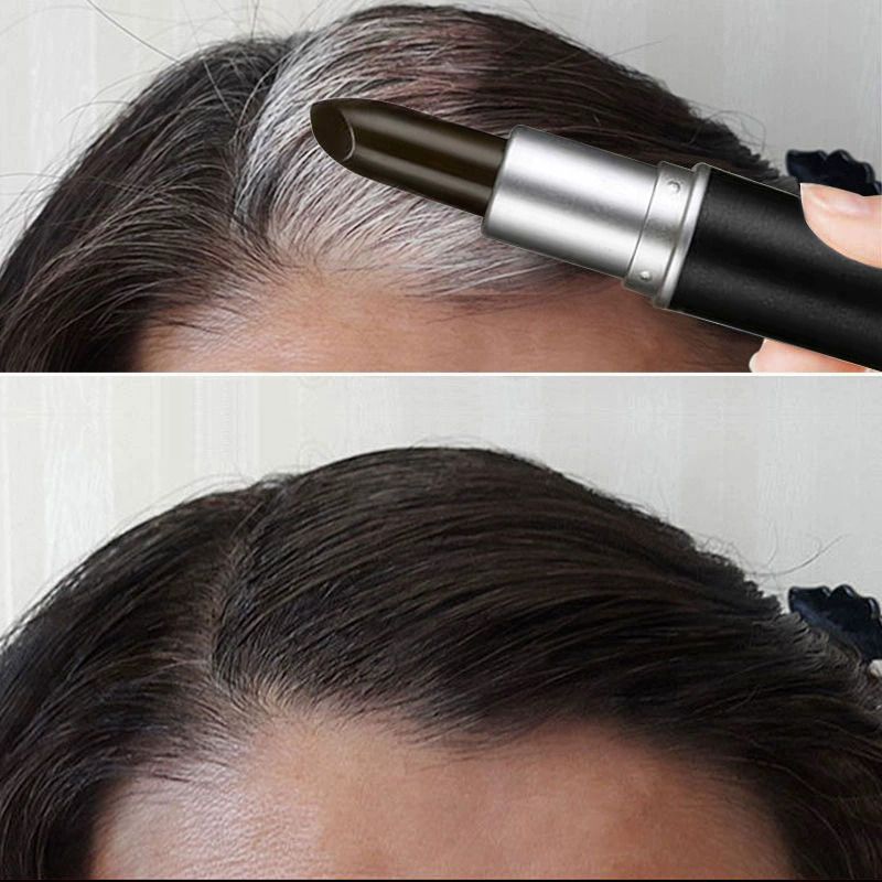 One Time Hair Dye Pen Hair Color Stick Instant Gray Root Professional Disposable Hair Dye Crayons Hair Dyeing Tool Gifts for Mum Dad