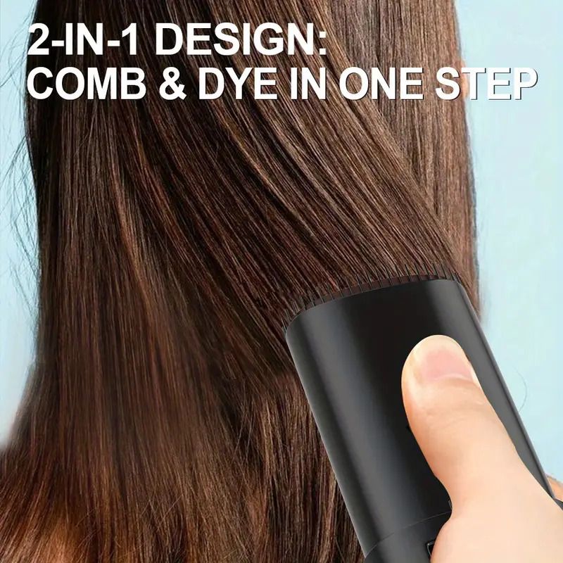 20g Portable Hair Dye Stick - Quick Gray Coverage, Easy Application, Quickly Dye Hair, Long-Lasting for All Hair Types | Creamy Texture, Sleek Design, Includes Applicator Brush