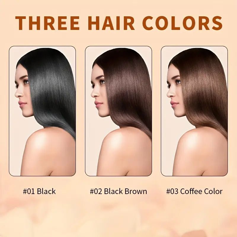 20g Portable Hair Dye Stick - Quick Gray Coverage, Easy Application, Quickly Dye Hair, Long-Lasting for All Hair Types | Creamy Texture, Sleek Design, Includes Applicator Brush