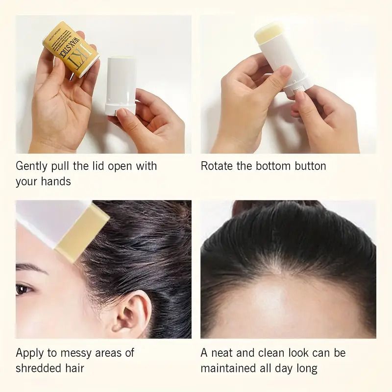 IKT Unisex Hair Wax Stick Set, Non-Greasy Smooth Paste for Normal Hair, Plastic Hair Styling Comb for Wavy Curly Hair, Hair Control for Wigs, Hair Styling Tool for Men and Women, Carnival/Mardi Gras/M