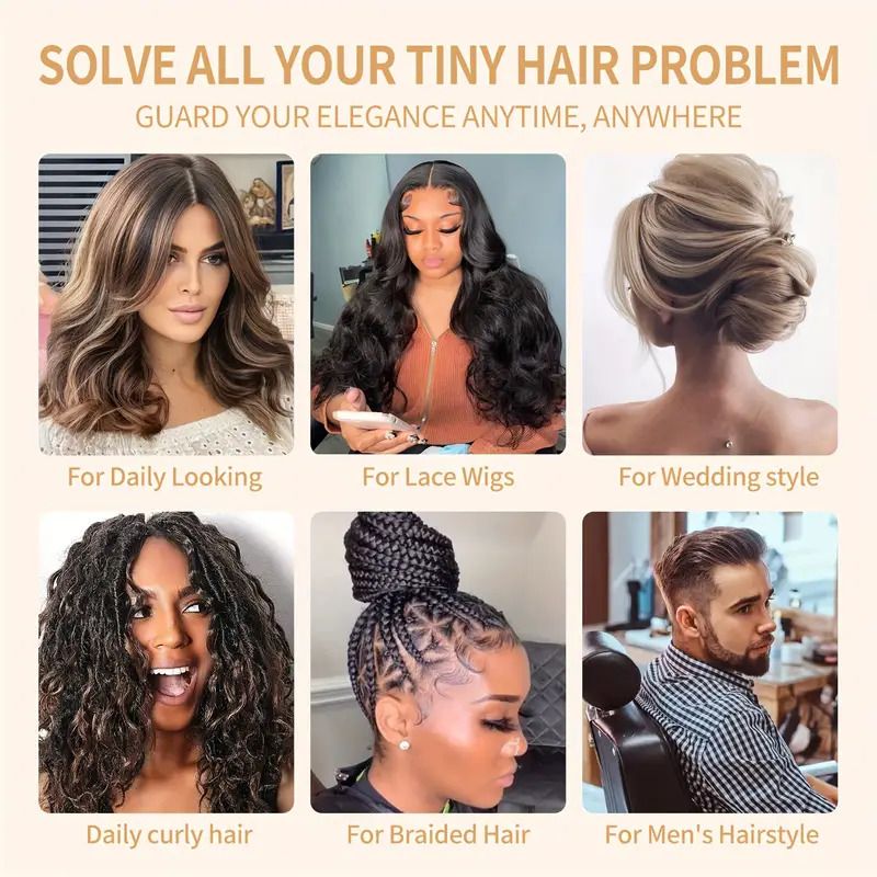 IKT Unisex Hair Wax Stick Set, Non-Greasy Smooth Paste for Normal Hair, Plastic Hair Styling Comb for Wavy Curly Hair, Hair Control for Wigs, Hair Styling Tool for Men and Women, Carnival/Mardi Gras/M