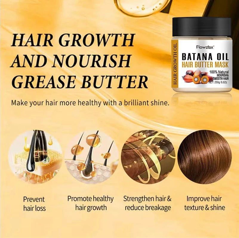 250G/ 120gFast Hair Growth Oil + Cream Africa Crazy Traction Alopecia batana Hair Mask Anti Hair Break Hair Strengthener Hair Loss Treatment Spray Upgrade to the larger-capacity version