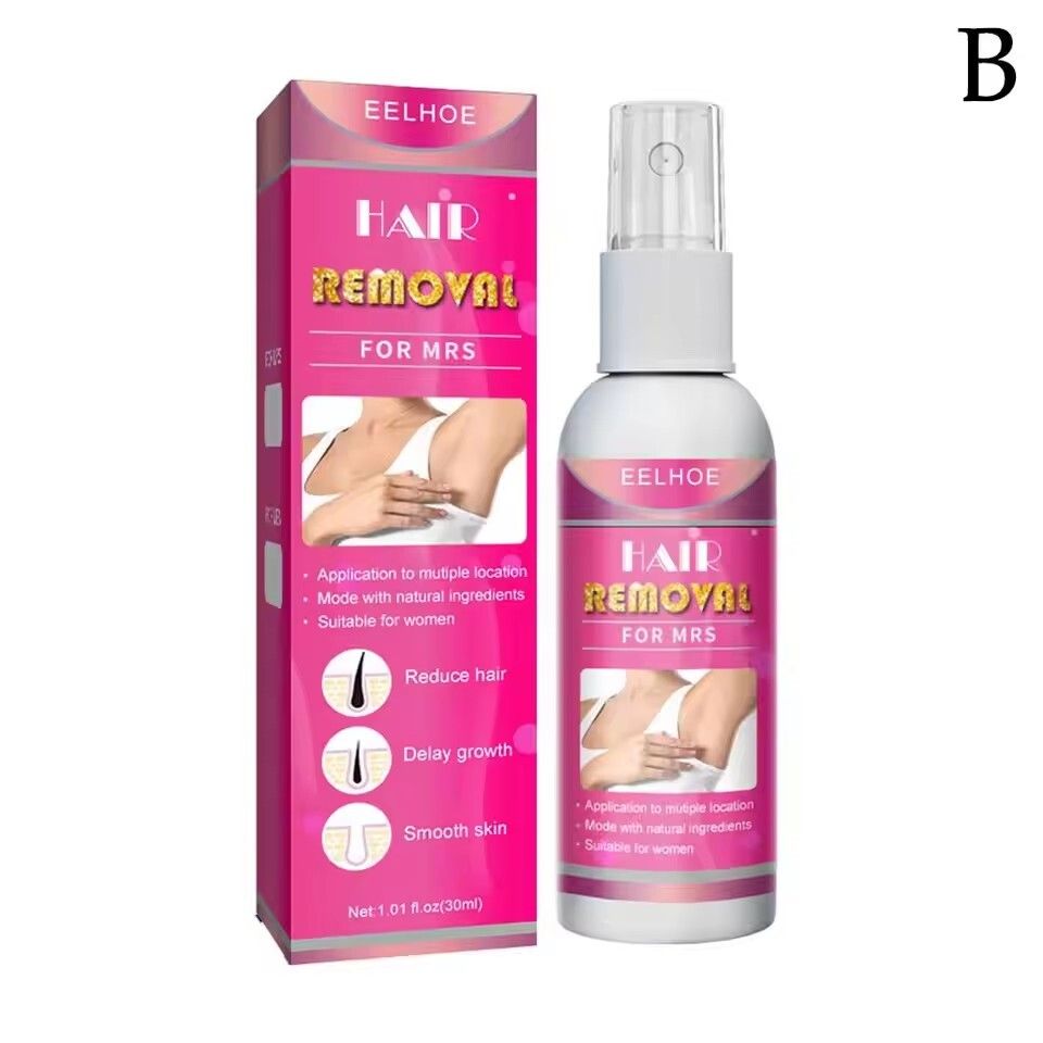 50ml Hair Removal Spray Nourishing Painless Non Irritating Soft Growth Inhibitor Smooth Portable Body Hair Removal for Man Women