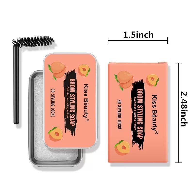 Eyebrow Pencil  Eyebrow Styling Gel 3D Eyebrow Setting Gel   Eyebrow Styling Soap - 3D Transparent Long-Lasting Waterproof Eyebrow Shaping Gel Wax for All Skin Types, 10g ,Eyebrow Shaping Soap