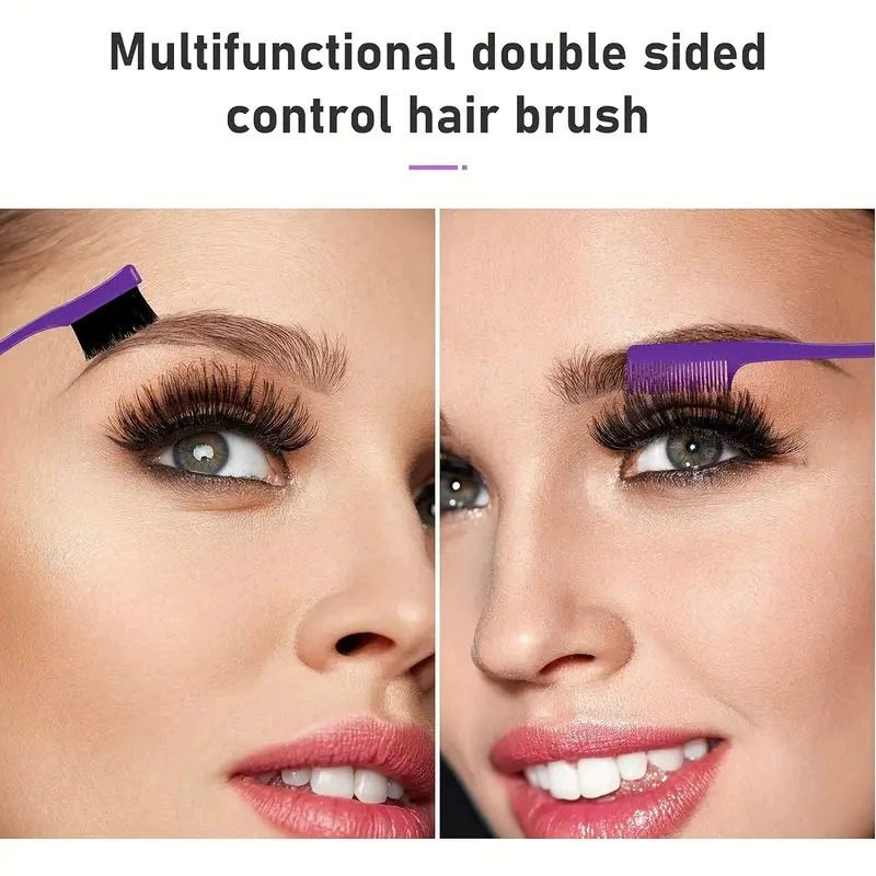 6pcs/Set Portable Spray Refillable Bottles Kit Hair Styling Set Spray Bottle Brush Comb Braiding Tool Rat Tail Comb Edge Control Brush Mist Sprayer For Hair Styling Cleaning