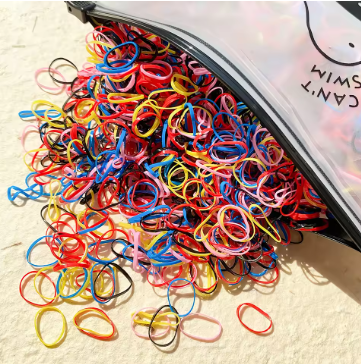 1000pcs Girls Colourful Disposable Rubber Band Elastic Hair Bands Headband Children Ponytail Holder Bands Kids Hair Accessories