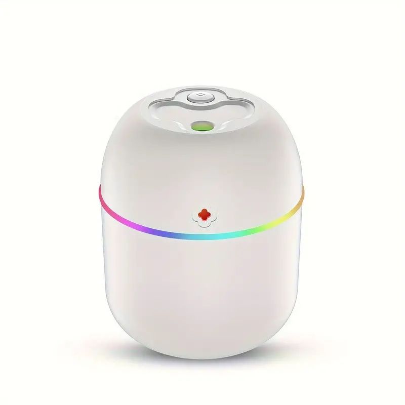 1pc Colorful USB Aromatherapy Humidifier Portable Mini Atmosphere Lamp with Spray Machine Night Light Whisper Quiet Operation Suitable for Bedroom Living Room  Office Desk, Car ABS Material ≤36V Safe