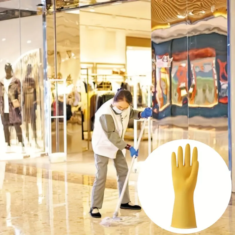 2 Pairs of Premium Ultra-Thickened Cleaning Gloves  Waterproof Non-Slip and Durable for Household Restaurant Kitchen, and Laundry Use Essential Cleaning Supplies and Multipurpose Tool