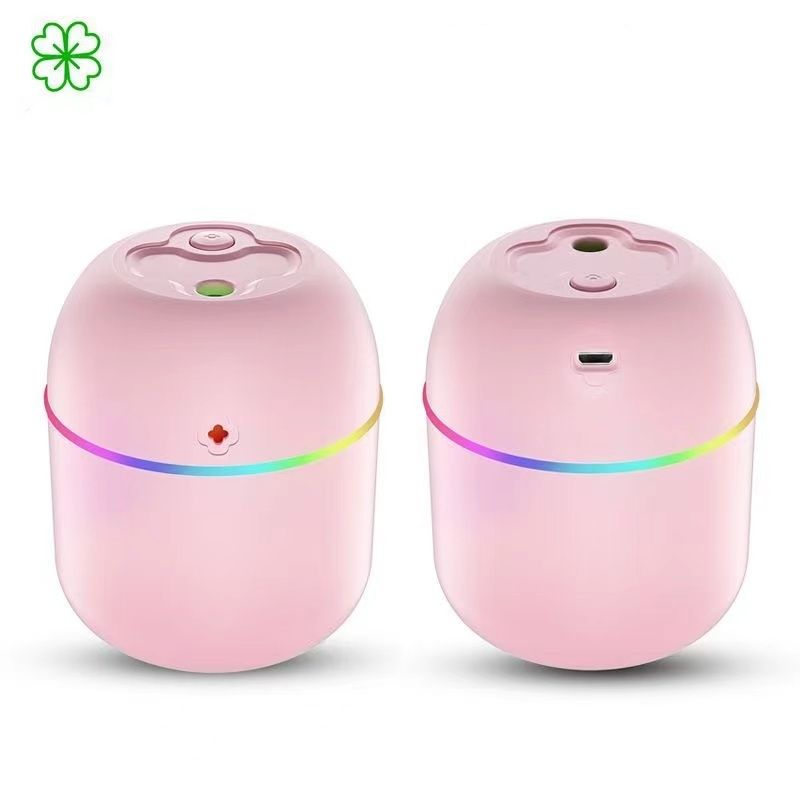 1pc Colorful USB Aromatherapy Humidifier Portable Mini Atmosphere Lamp with Spray Machine Night Light Whisper Quiet Operation Suitable for Bedroom Living Room  Office Desk, Car ABS Material ≤36V Safe