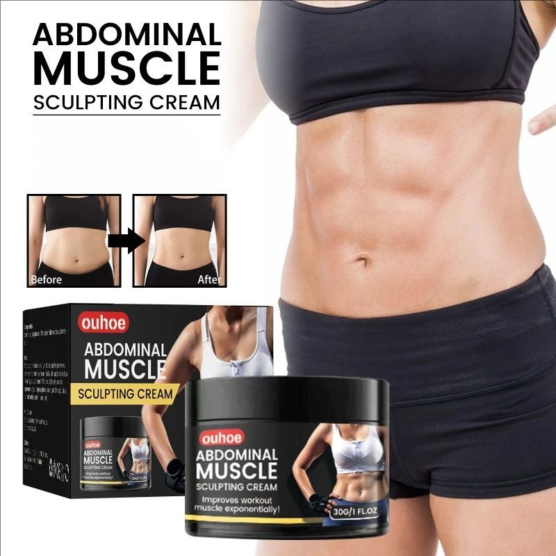Abdominal Muscle Shaping Cream Muscle Build Line Big Belly Firm Strengthen Vest Line Fitness Exercise Shaping Fat Burning Cream