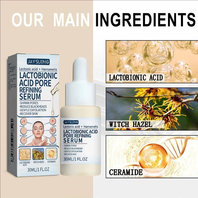 Lactose Acid Serum Oil Control Blackhead Removal Fade Fine Line Anti Aging Effective Whitening Exfoliator Pore Shrinking Essence