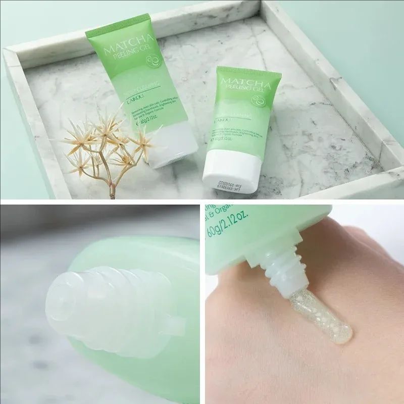 LAIKOU Matcha Exfoliating Exfoliate Peeling Gel Facial Scrub Moisturise Nourishing Repair Scrubs Face Cream Skin Care