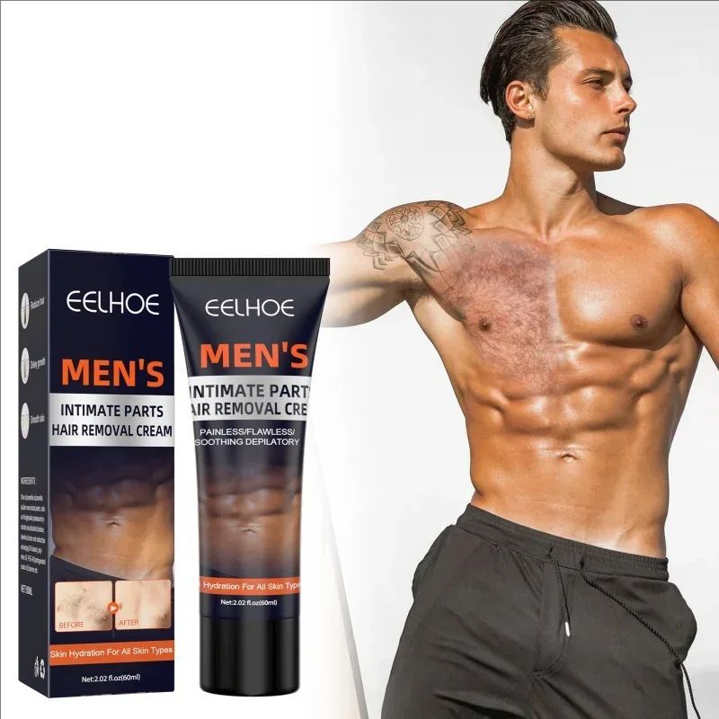 Permanent hair removal cream for men Body Skin care armpit Beard remover Effective Legs Arms chest hair Painless depilation wax