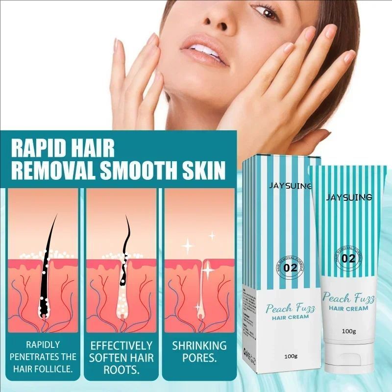 Permanent Lip hair removal cream gentle facial painless epilator face hair remover for women men lips Depilatory Wax Skin care
