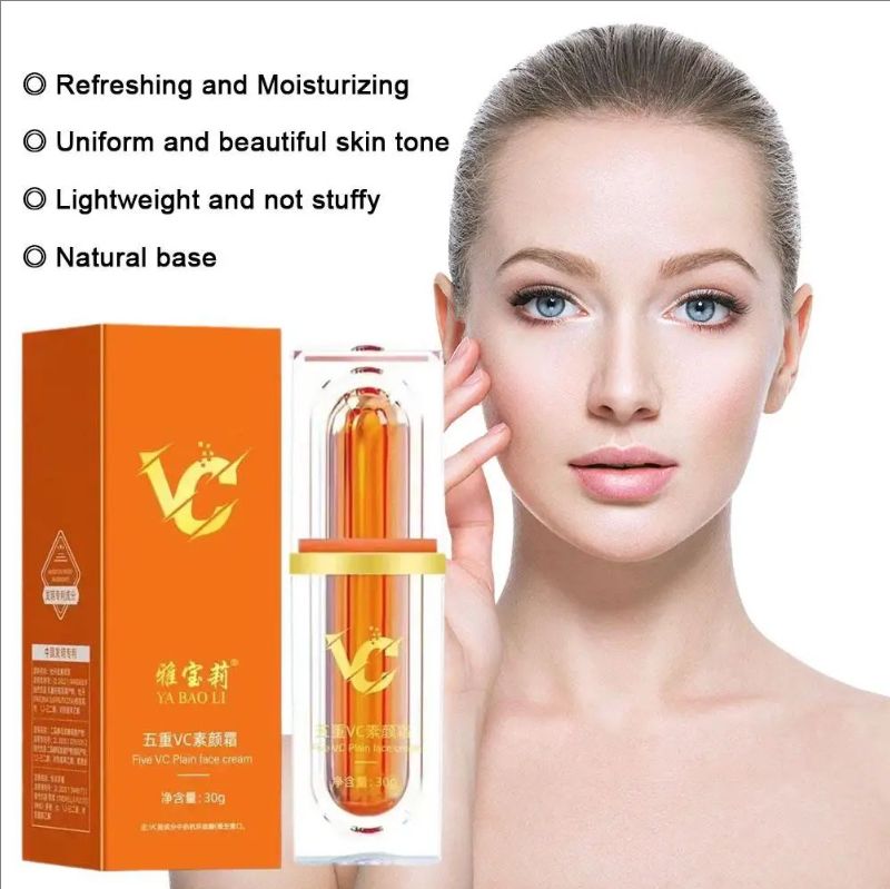 Vitamin C Face Cream Whitening VC Five Tone Up Moisturizer Makeup Anti Moisturizing Skin Lazy Aging Na Care Cream Cosmetics C8C7