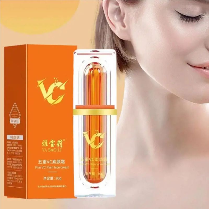 Vitamin C Face Cream Whitening VC Five Tone Up Moisturizer Makeup Anti Moisturizing Skin Lazy Aging Na Care Cream Cosmetics C8C7