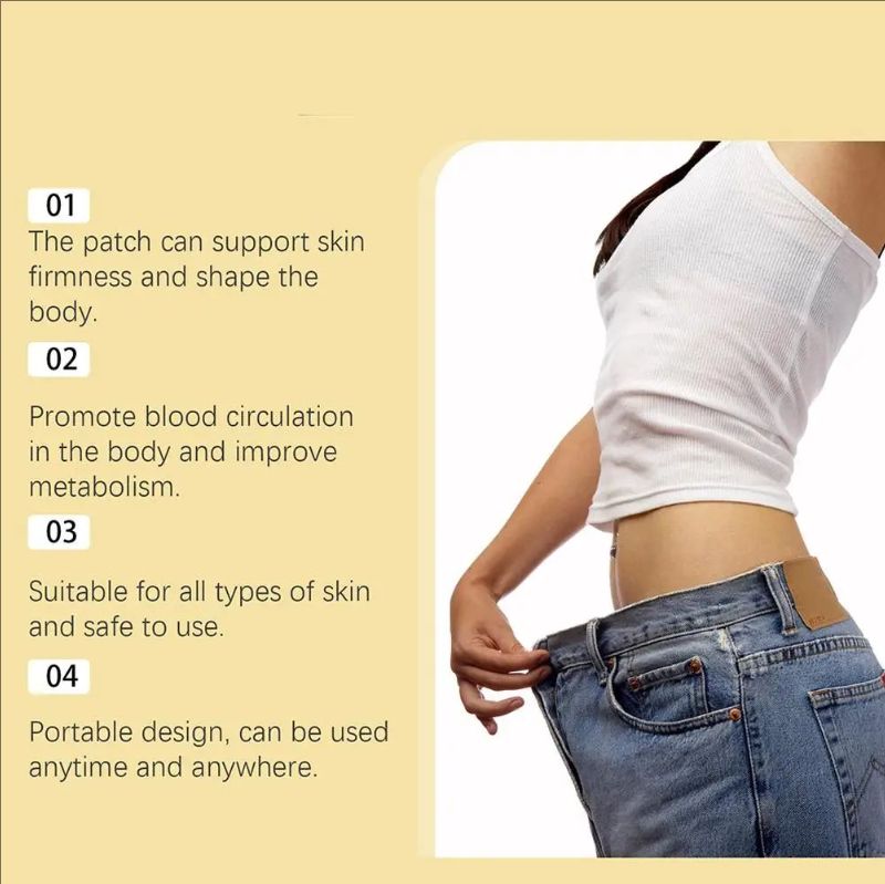 10Pcs/Bag Bee Patches Promote Circulation Weight Loss Belly Slimming Patch Relieve Stress For Lymphatic Detoxification