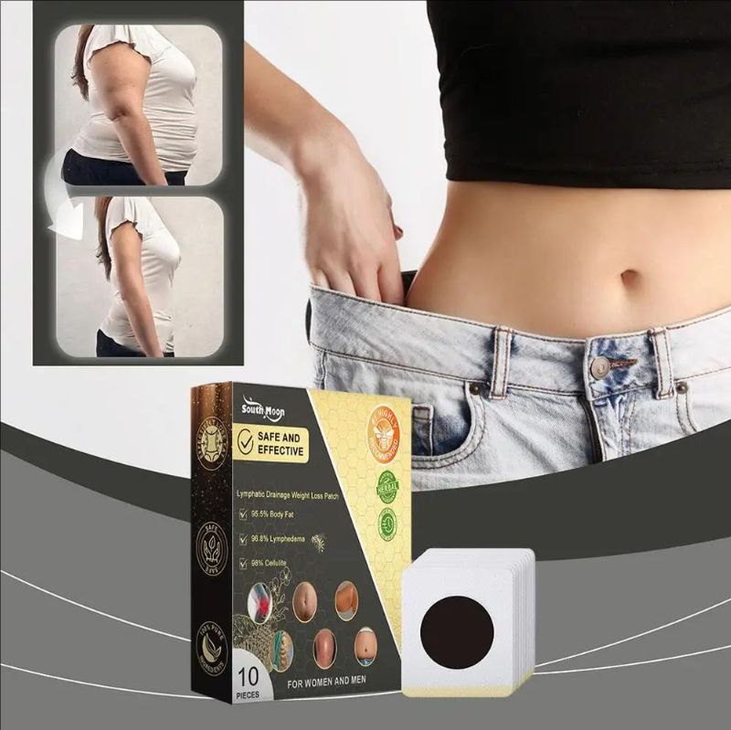 10Pcs/Bag Bee Patches Promote Circulation Weight Loss Belly Slimming Patch Relieve Stress For Lymphatic Detoxification