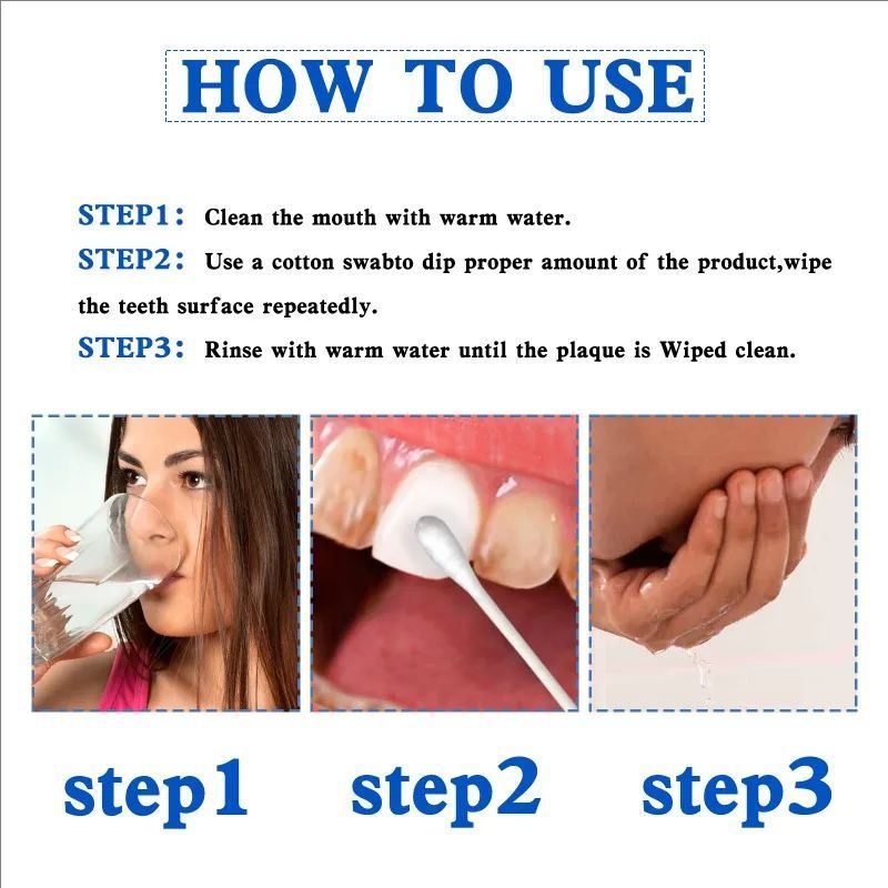 Teeth Whitening Essence Tooth Care Serum Anti-Yellow Remove Plaque Stains Oral Hygiene Cleaning Fresh Breath Teeth Care Products