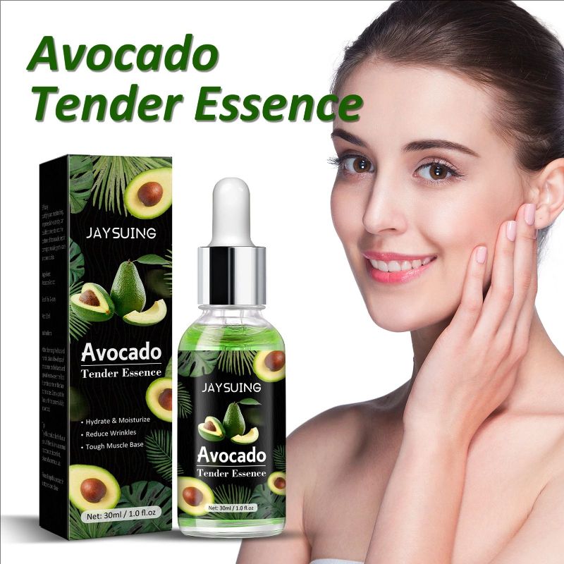30ml Avocado Face Essence Moisturizing Anti-Aging Whitening Repairing Elastic Facial Serum Skin Care