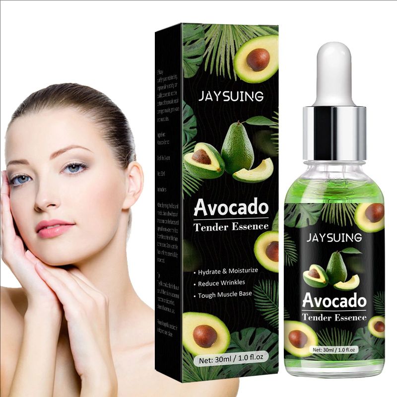 30ml Avocado Face Essence Moisturizing Anti-Aging Whitening Repairing Elastic Facial Serum Skin Care