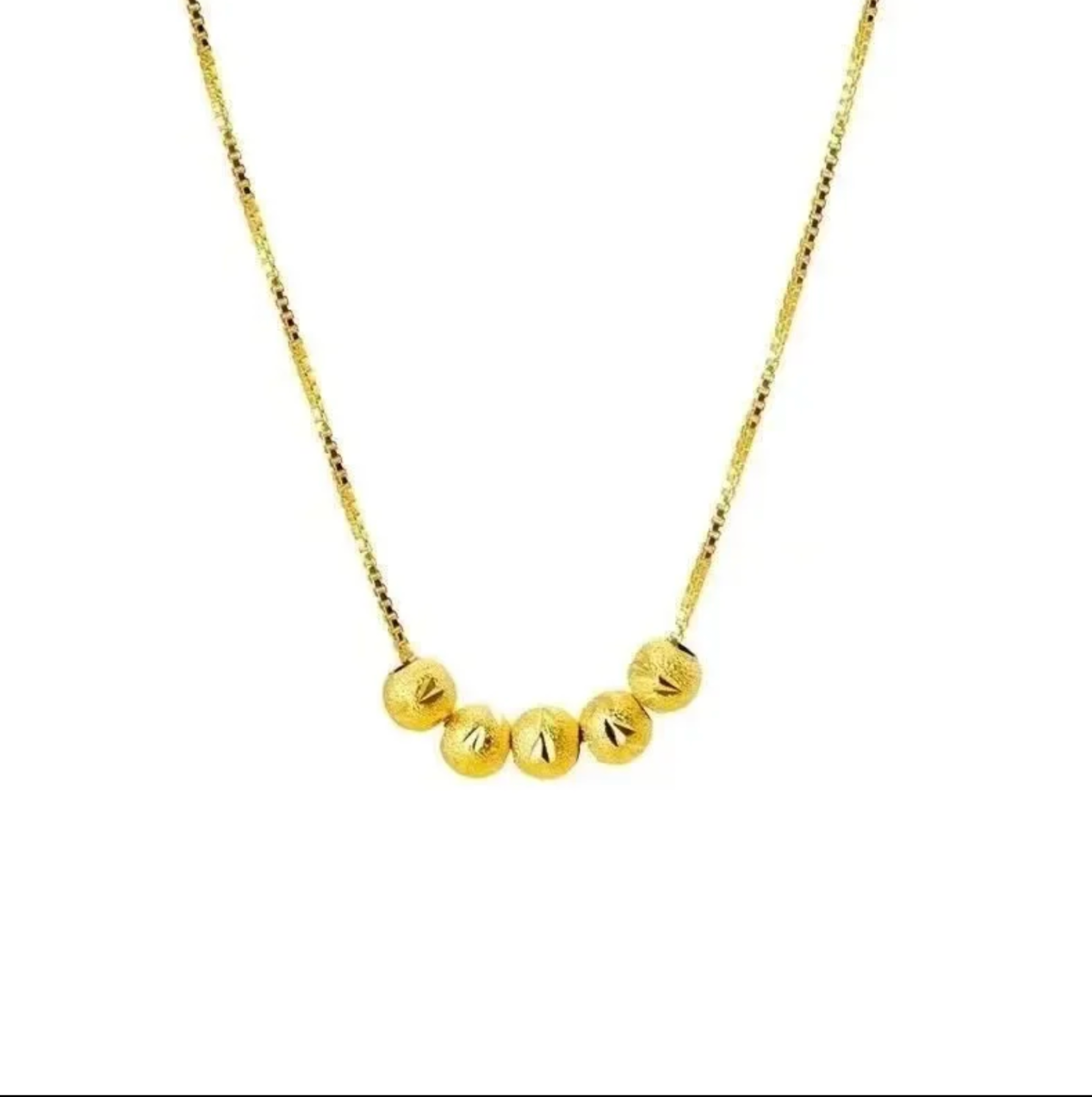 Transfer Bead Necklace Women's Design Sense Pendant Elegant Elegant Clavicle Chain Bracelet Set