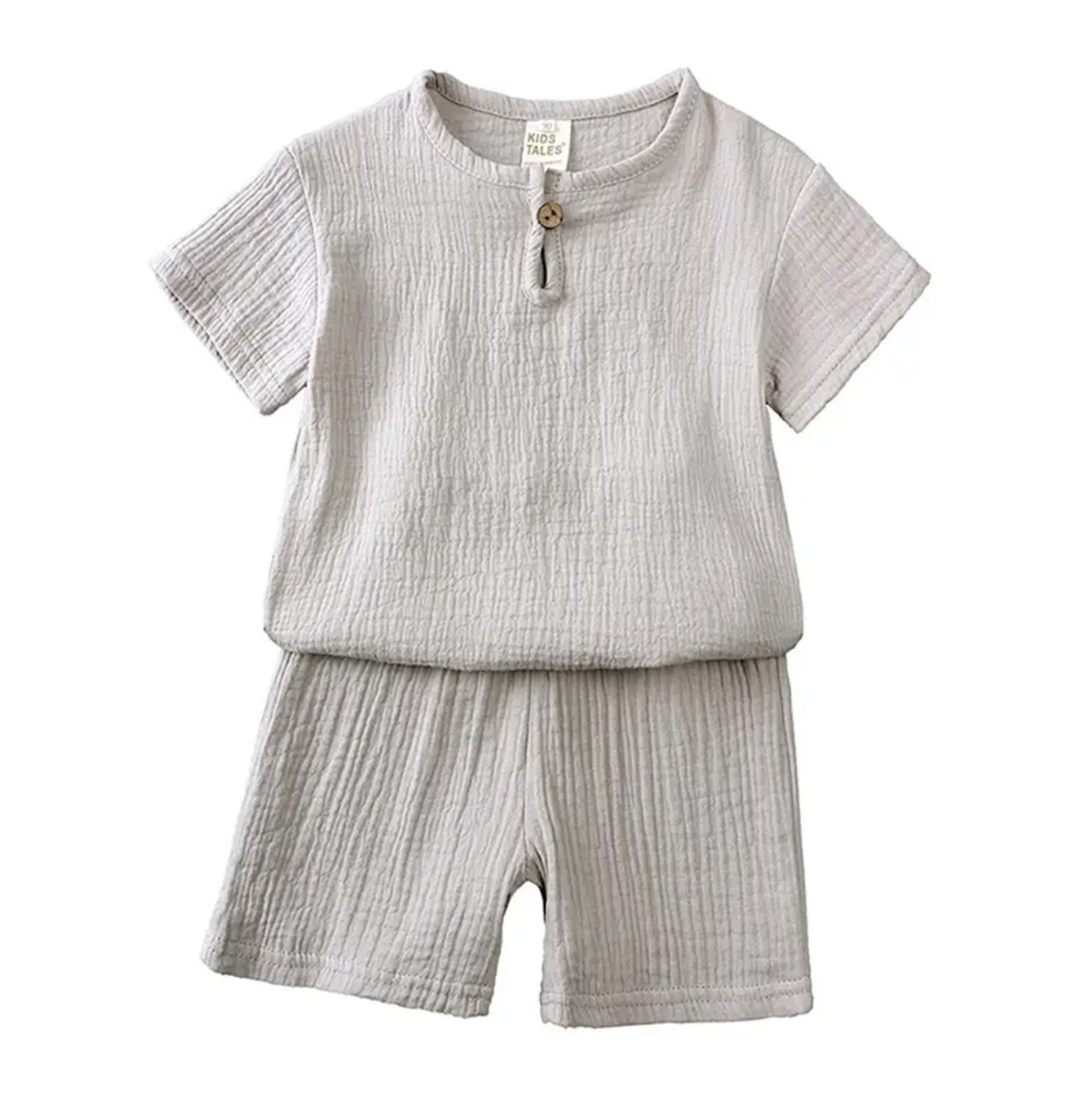 Kids Tops and Bottoms Boy Girl Pajamas Muslin Outfit Baby T Shirt and Shorts Children Summer Casual Sleepwear Clothing Set 2024