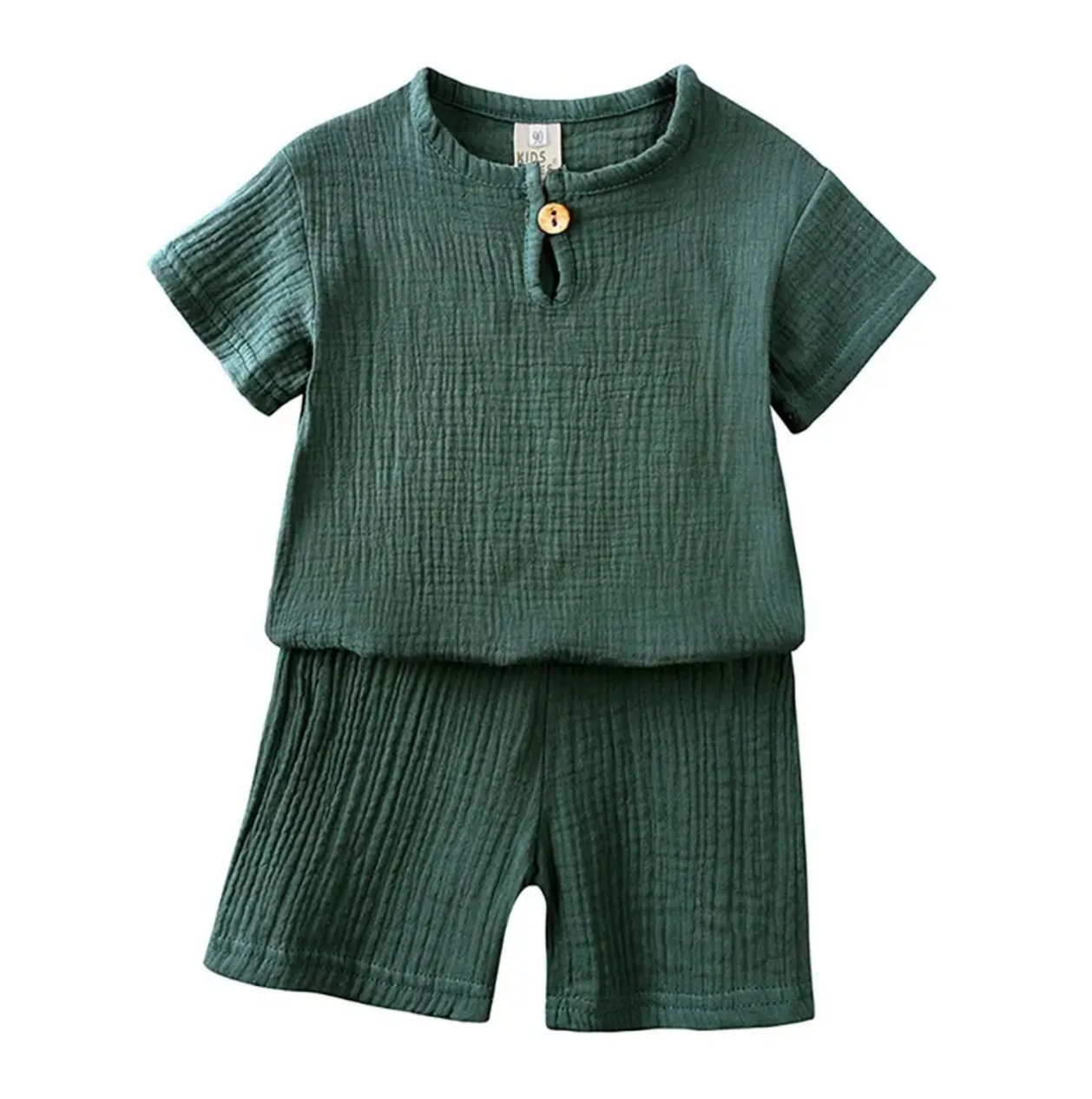 Kids Tops and Bottoms Boy Girl Pajamas Muslin Outfit Baby T Shirt and Shorts Children Summer Casual Sleepwear Clothing Set 2024