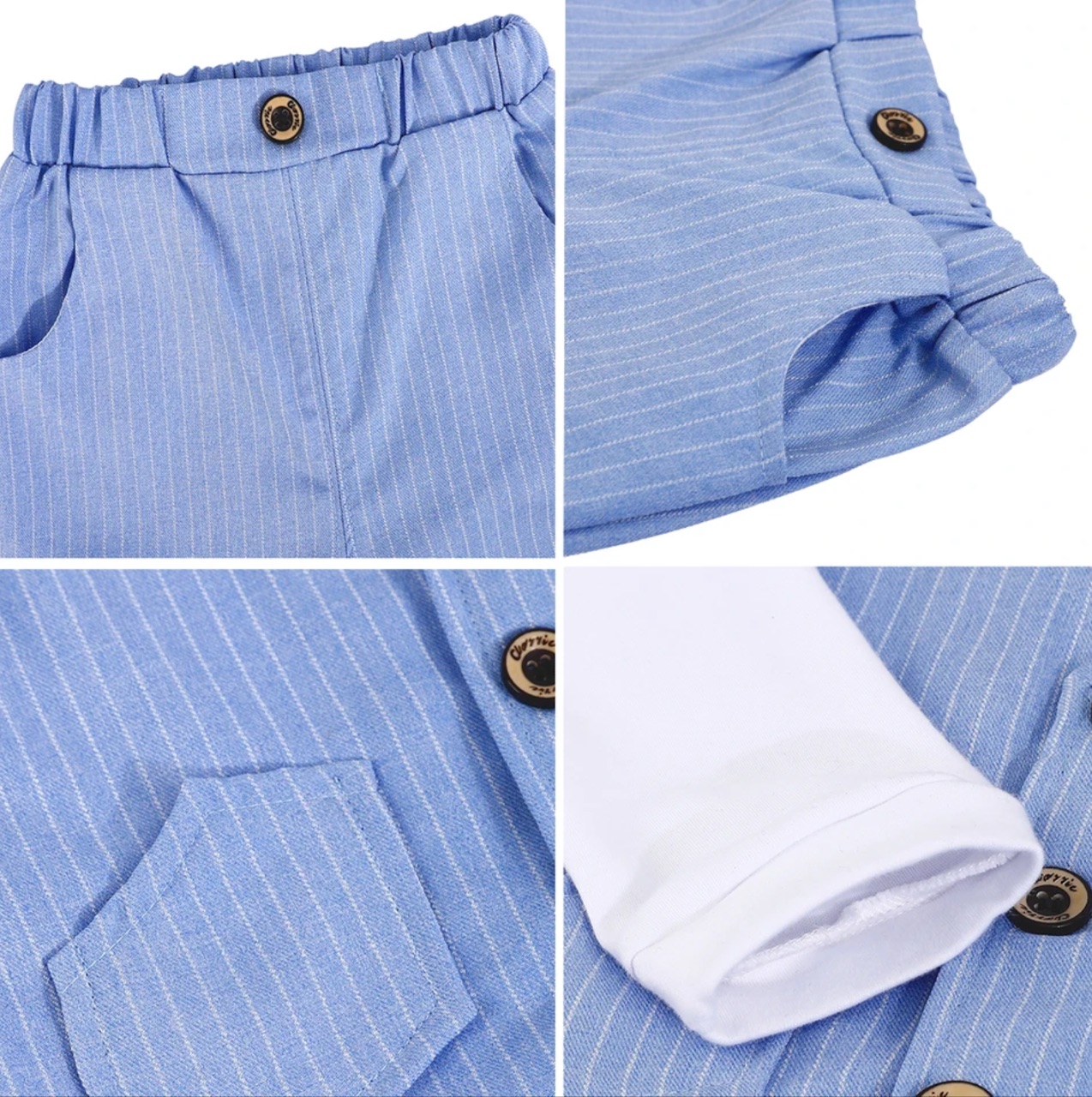 2025 Baby Boys Clothing Set Toddler Wedding Outfit Infant Birthday Party Gift Suit Kids Gentleman Formal Costume Church Clothes 2PCS