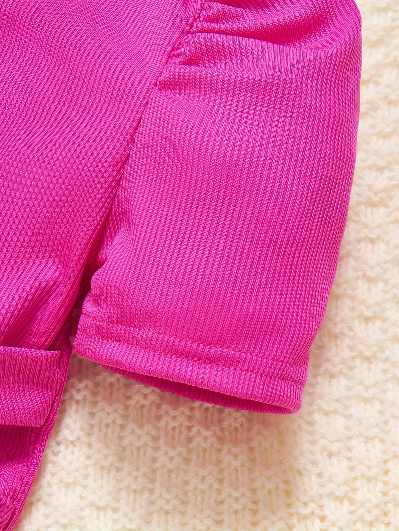 Moonbaby 2025 Children's Set for Girls Summer Suit Cross Strap Puff Sleeve Short Top Printed Flared Pants Two-piece Set Loungewear Outfit